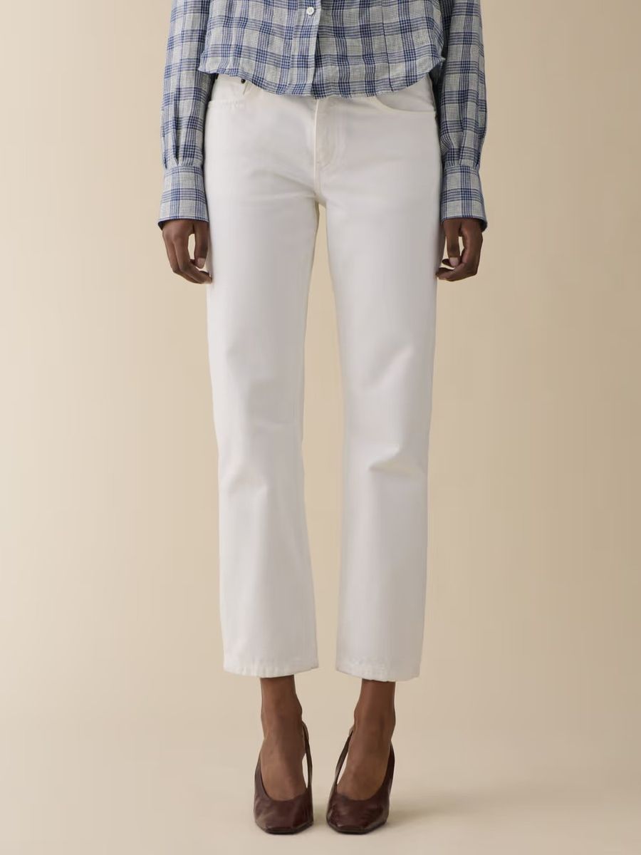 Jeanerica Sisli Cropped Natural White