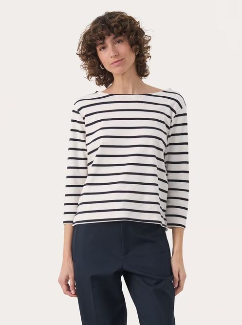 Hovedbilde Part Two Nela Top Dark Navy ...