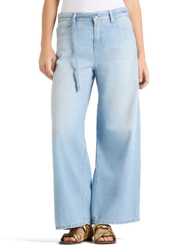 Cambio Palazzo Cropped Blue Mirage