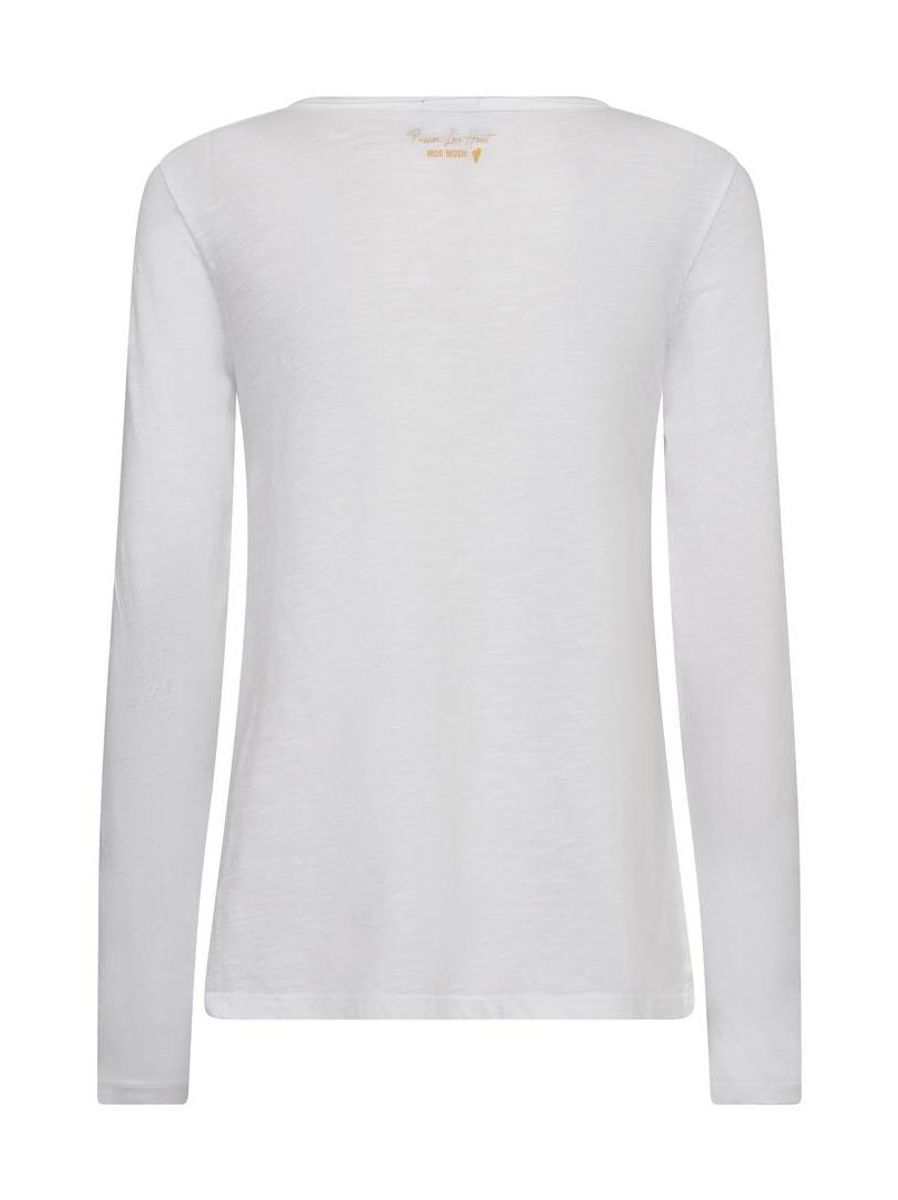 Mos Mosh Tulli O-LS Basic Tee White