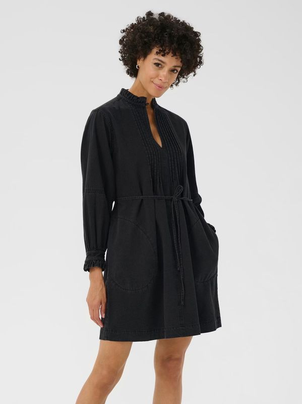 Part Two Sarine Dress Washed Black Denim