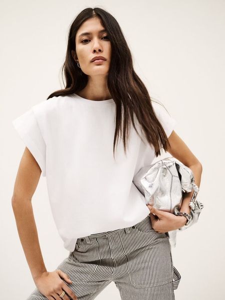 Hovedbilde ba&sh Pio T-Shirt White