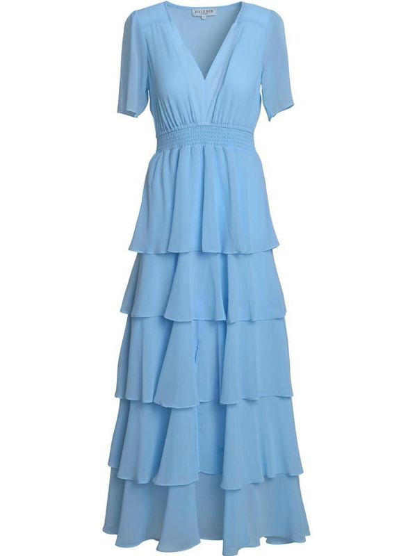 Hale Bob Imogene Solid Dress Blue