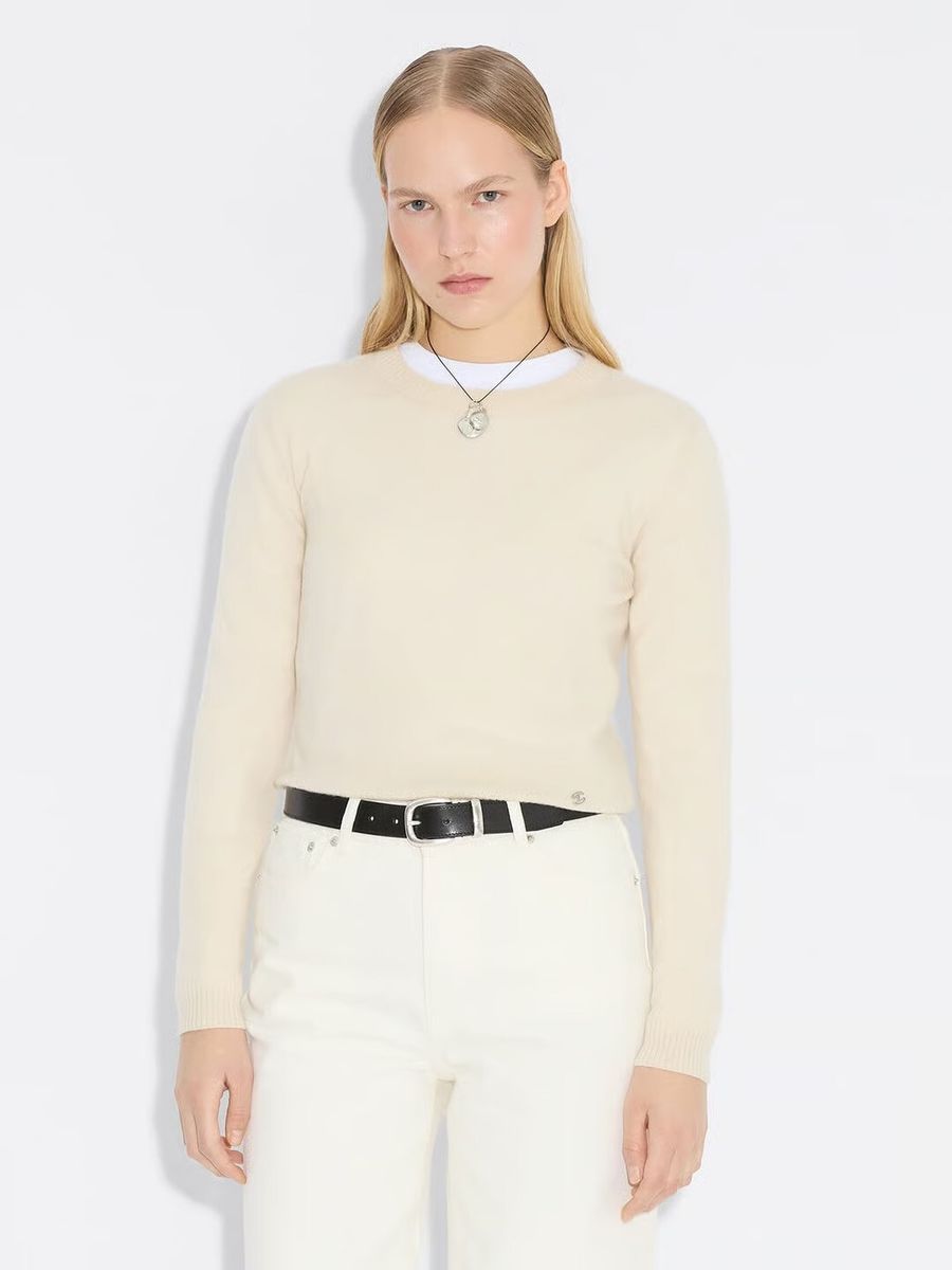 Holzweiler Cashmere Crew Ecru