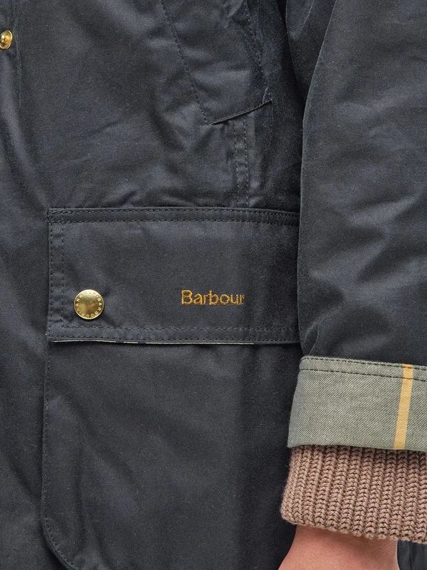Barbour Long Beadnell Wax Jacket Sage