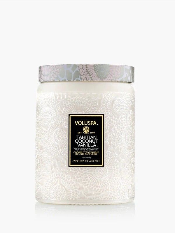 Voluspa Large Jar Candle Tahitian Coconut Vanilla