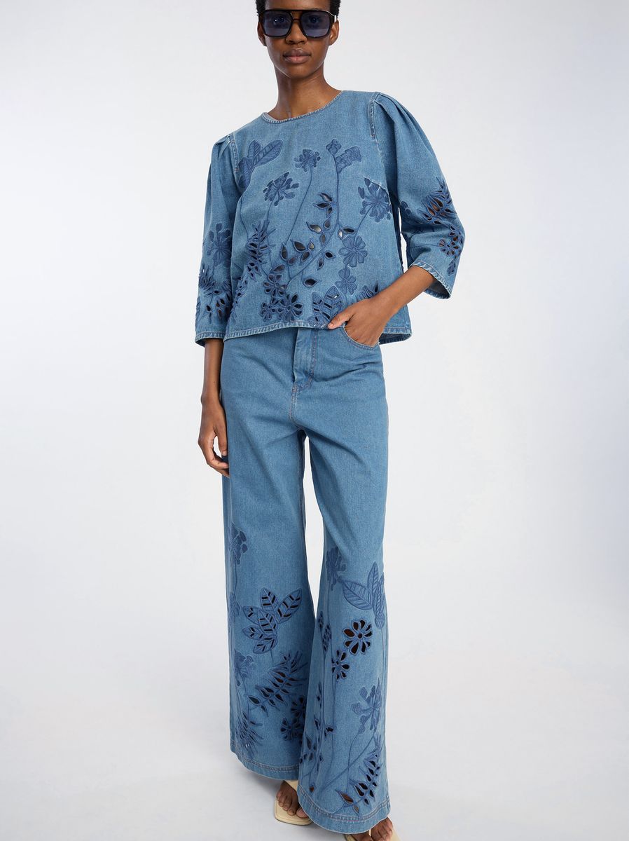 Munthe Ecube Pants Blue