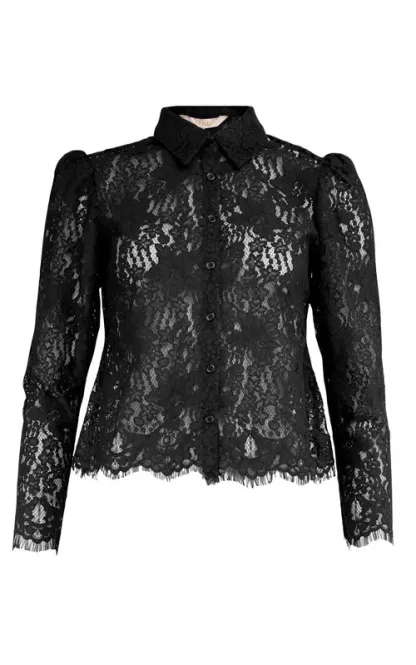 Hovedbilde By TiMo Lace Shirt Black