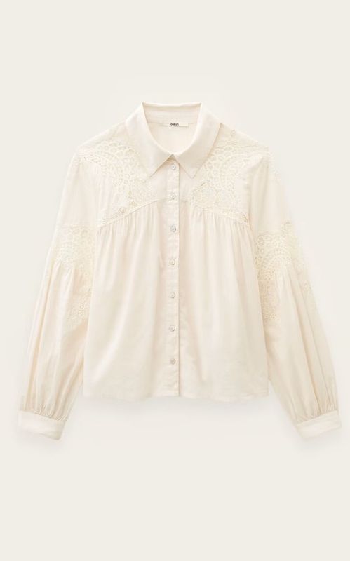 ba&sh Roseanne Shirt Ecru