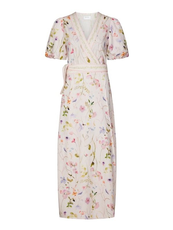 Neo Noir Clarine Flowe Dress Off White
