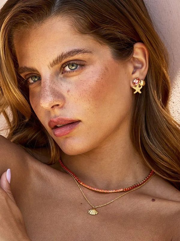 Caroline Svedbom Mira Shell Necklace Gold