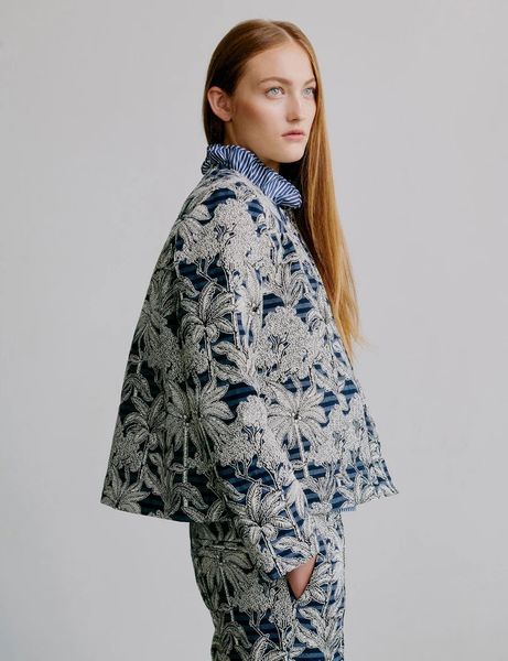 Hovedbilde APOF Rose Jacket Blue Palm ...