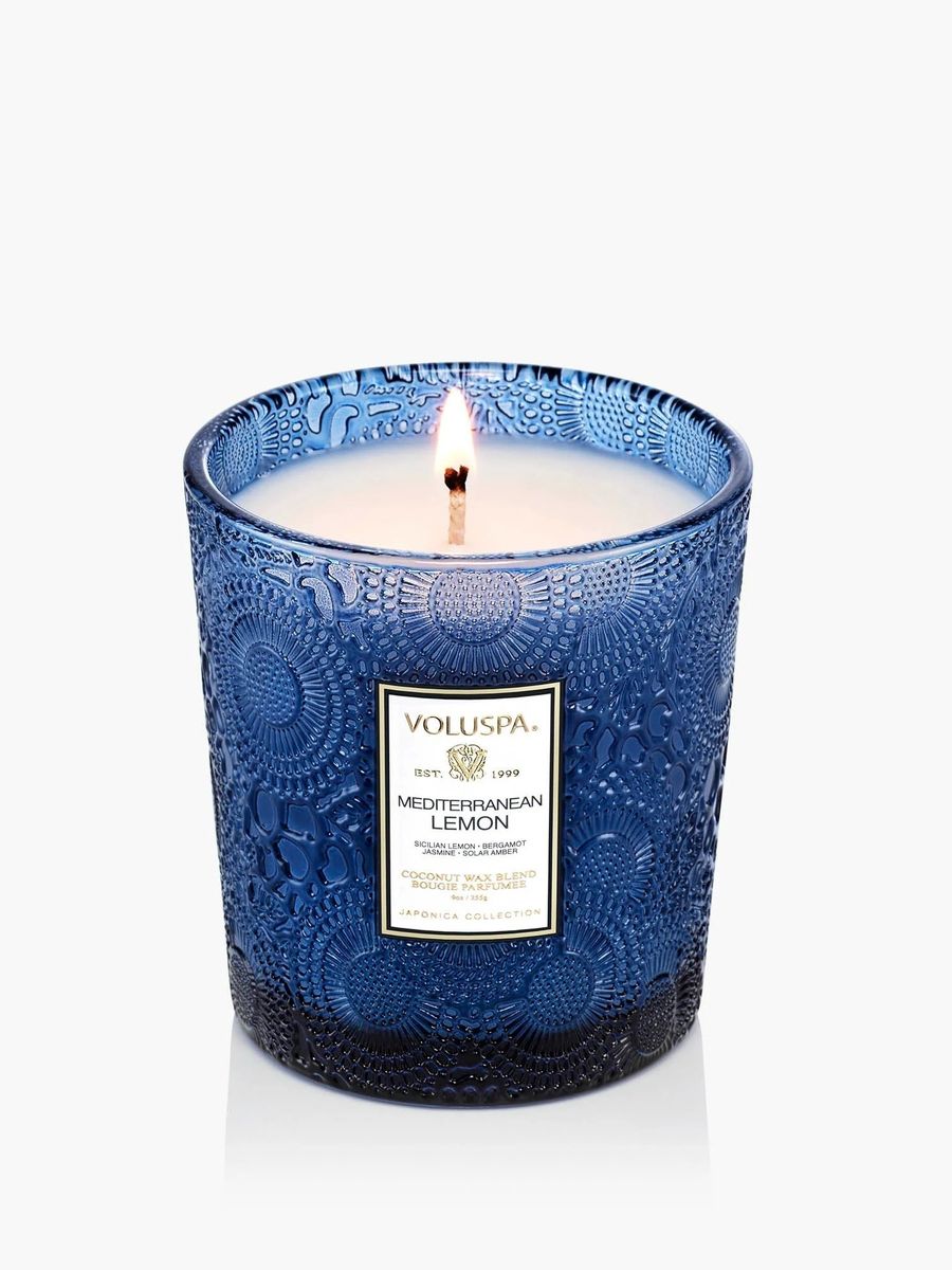 Voluspa Classic Boxed Candle Mediterranean Lemon